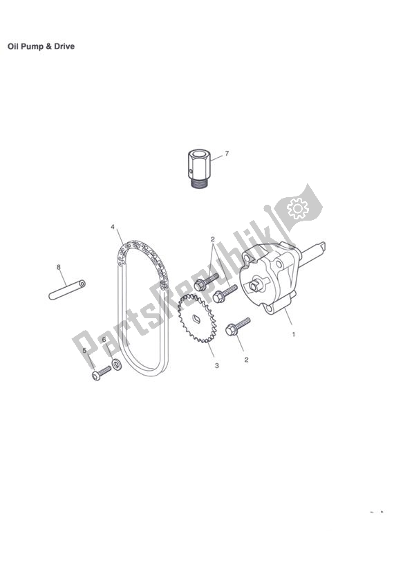 Toutes les pièces pour le La Pompe à Huile du Triumph Tiger 1050 & SE 2007 - 2013