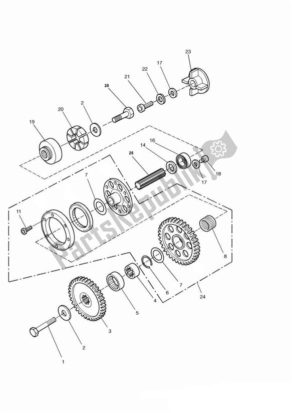 Wszystkie części do Sprag Clutch Triumph Sprint 900 Carburator 885 1991 - 1998