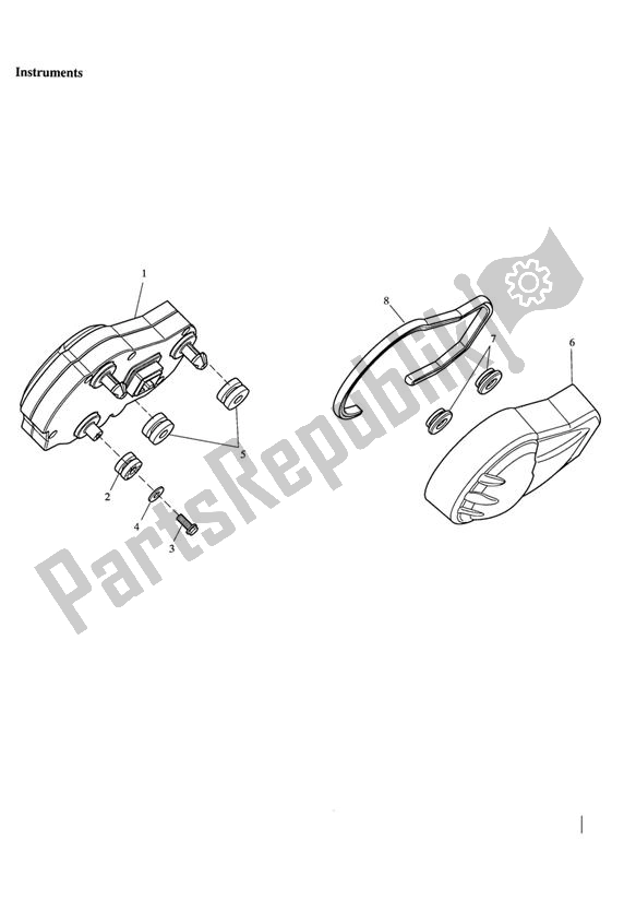 All parts for the Instrument Up To Vinxxx of the Triumph Speed Triple 1050 UP TO VIN 333178 2005 - 2010