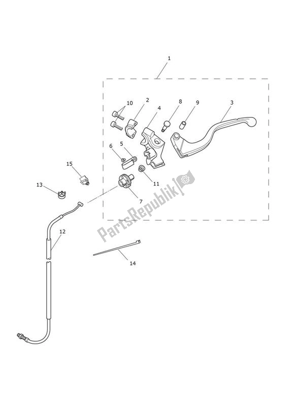 All parts for the Clutcharmatur Nicht Einstellbar of the Triumph Daytona 675 From VIN 564948 2017 - 2018