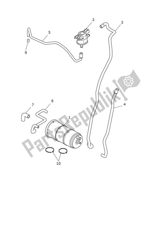 Alle onderdelen voor de Evap System van de Triumph Scrambler 1200 XC From AE 9098 2021 - 2024
