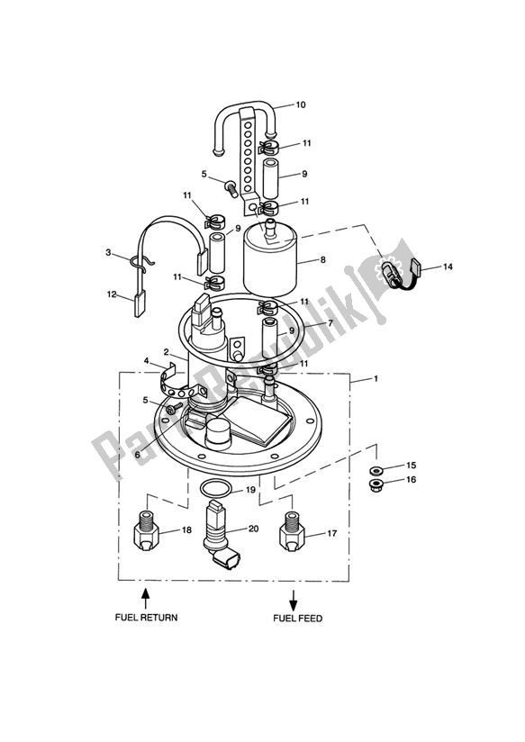 Todas las partes para Bomba De Combustible de Triumph TT 600 599 2000 - 2003