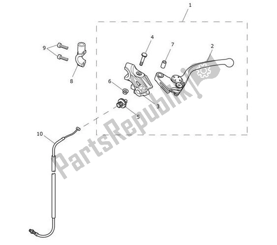 All parts for the Clutch Control of the Triumph Tiger XRX From VIN 855532 1215 2018 - 2021