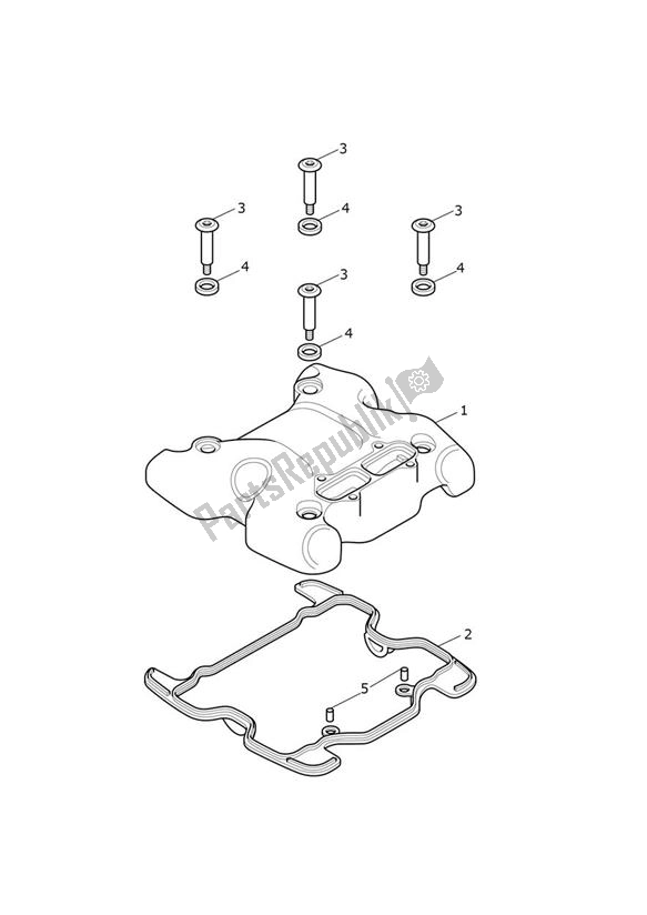 Todas as partes de Camshaft Cover do Triumph Speedmaster 1200 From AC 1201 2022 - 2024