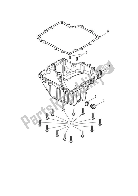 Wszystkie części do Oil Sump Triumph Street Triple S 660 From VIN 967907 2021 - 2024