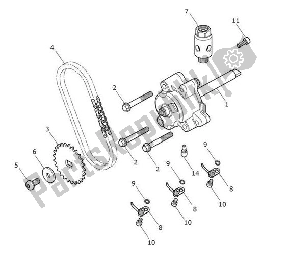 Wszystkie części do Oilpump Lubrication Triumph Speed Triple RS From VIN 867601 1050 2018 - 2020