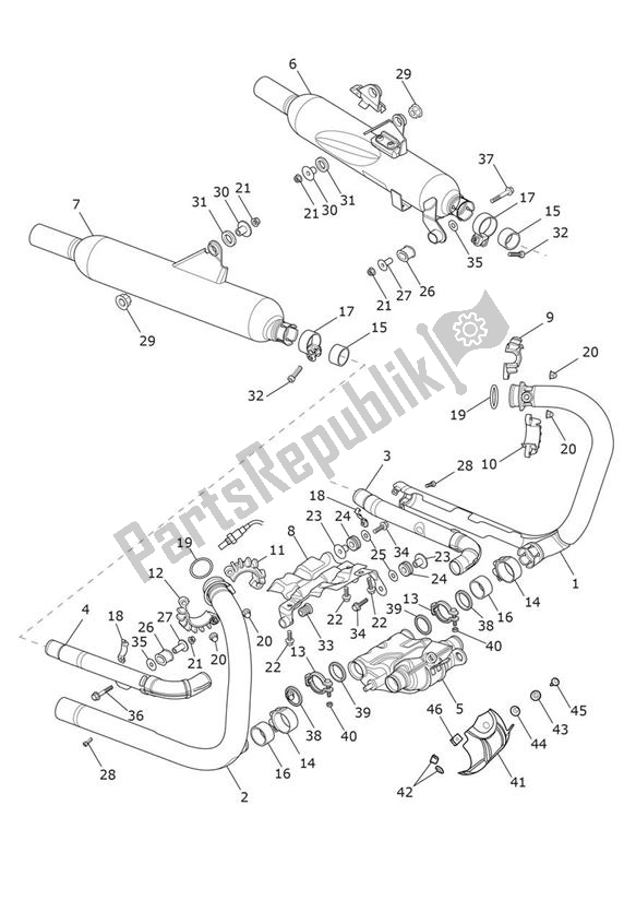 Todas las partes para Cansada de Triumph Bonneville T 120 UP TO VIN AC 6129 +budekins & Diamond 1200 2016 - 2021