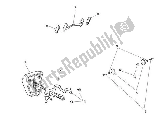 Tutte le parti per il Luce Posteriore del Triumph Tiger XRX From VIN 855532 1215 2018 - 2021