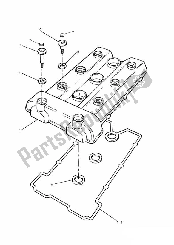 Tutte le parti per il Camshaft Cover del Triumph Thunderbird 900 885 1995 - 2004