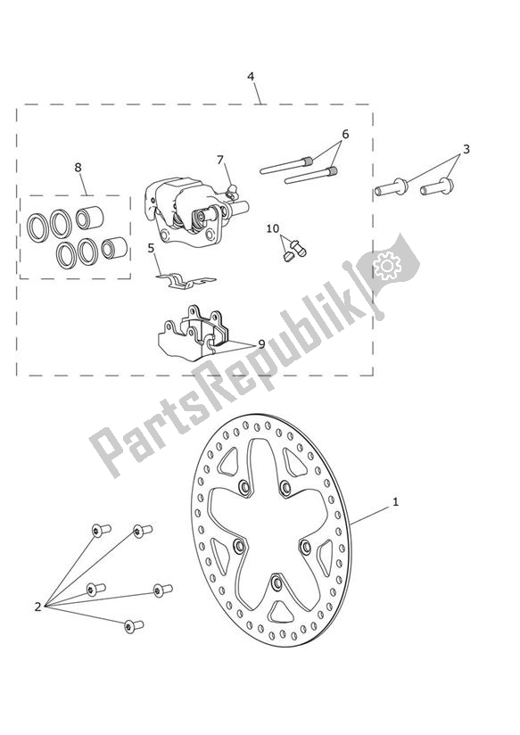 Todas las partes para Break Rear de Triumph Tiger 1200 SE Desert 1215 2018 - 2020