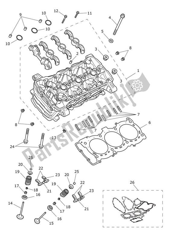 Wszystkie części do G? Owica Cylindra Triumph Tiger 1200 GT 1215 2022 - 2024