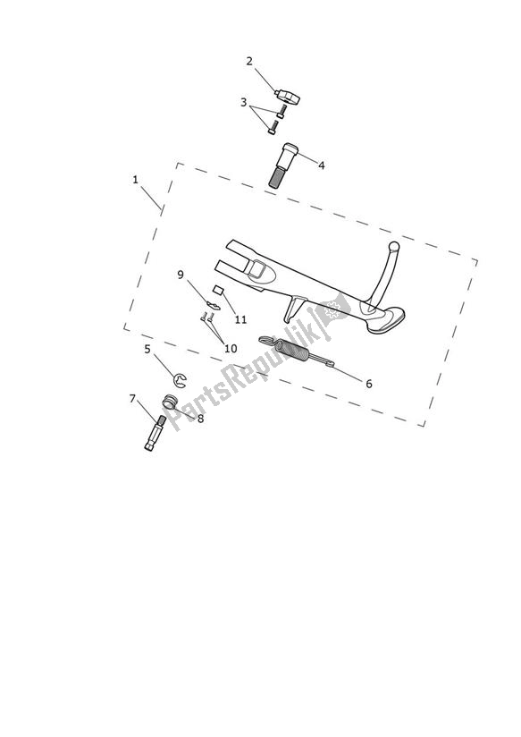 Wszystkie części do Stojaki Triumph Thruxton RS 1200 2020 - 2024