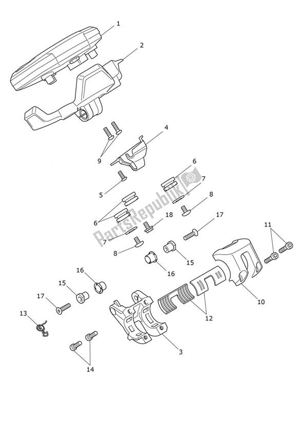 Todas as partes de Instrument do Triumph Rocket 3 R 2458 2020 - 2024