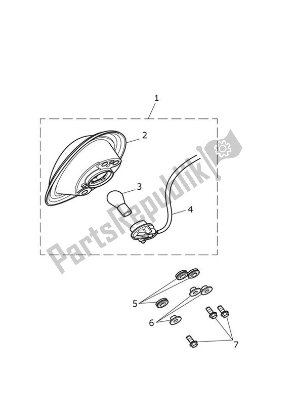 Wszystkie części do Tylne ? Wiat? O Triumph Thunderbird LT 1699 2014 - 2018