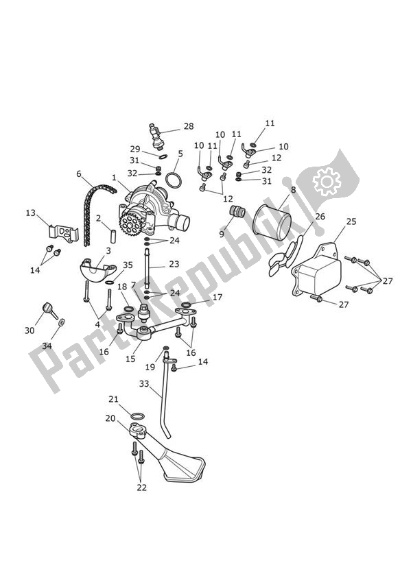 Todas las partes para Oilpump Lubrication de Triumph Street Triple S 660 From VIN 967907 2021 - 2024