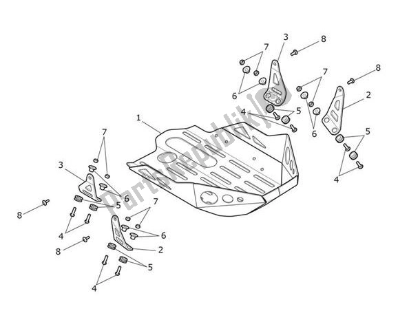 Todas las partes para Sumpguard de Triumph Tiger 1200 XCX 1215 2018 - 2020