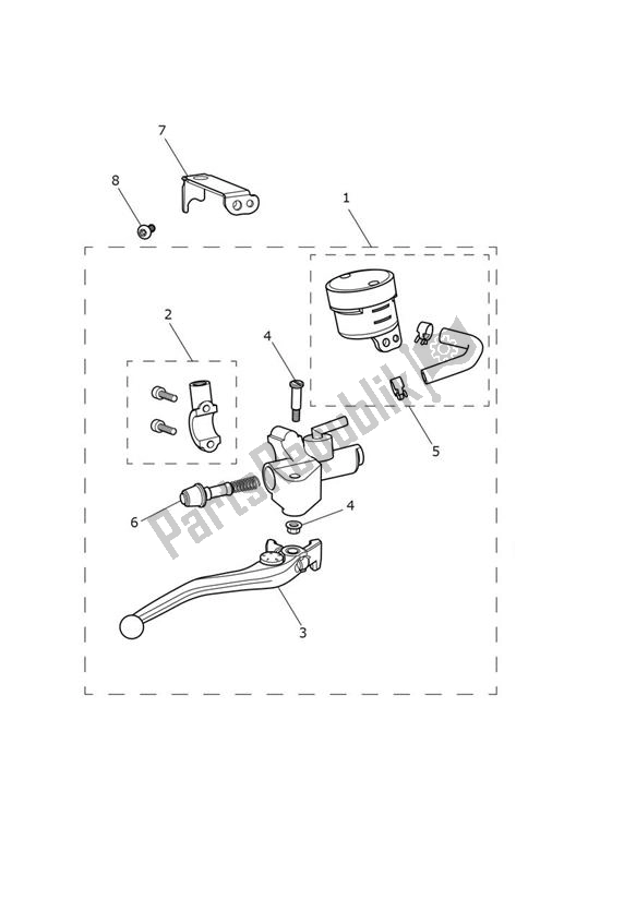 All parts for the Master Cylinder Assy Front From 914973 - Street Twin Up To Vin Ab9714 of the Triumph Street Twin UP TO VIN AB 9714 900 2016 - 2018