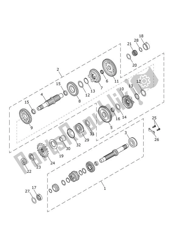 All parts for the Gears of the Triumph Scrambler 900 From 2022 2022 - 2024