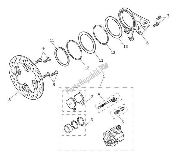 Tutte le parti per il Break Rear del Triumph Speed Triple 1200 RS 1160 2021 - 2024