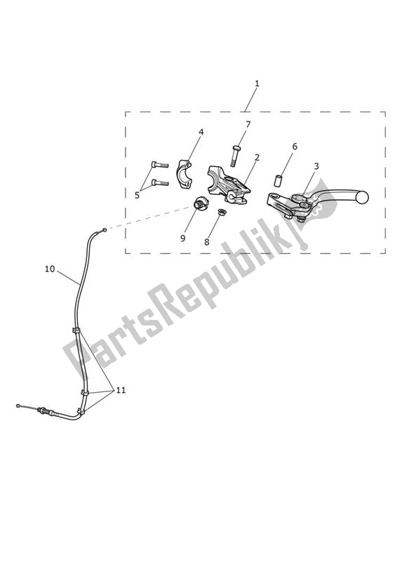All parts for the Clutch Control - Speed Twin 900 of the Triumph Speed Twin 900 2019 - 2021