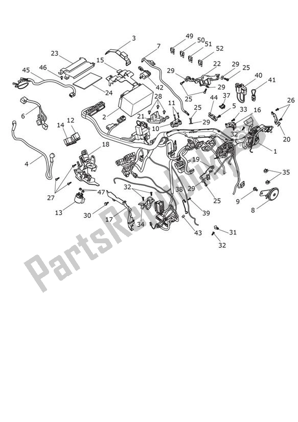 Todas as partes de Electrical Equipment - Speed Twin Up To Vin Ae2310 do Triumph Speed Twin UP TO VIN AE 2310 1200 2019 - 2020