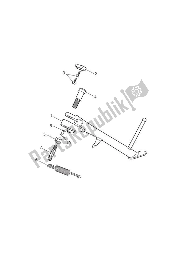 All parts for the Sidestand - Speed Twin 900 of the Triumph Speed Twin 900 2019 - 2021