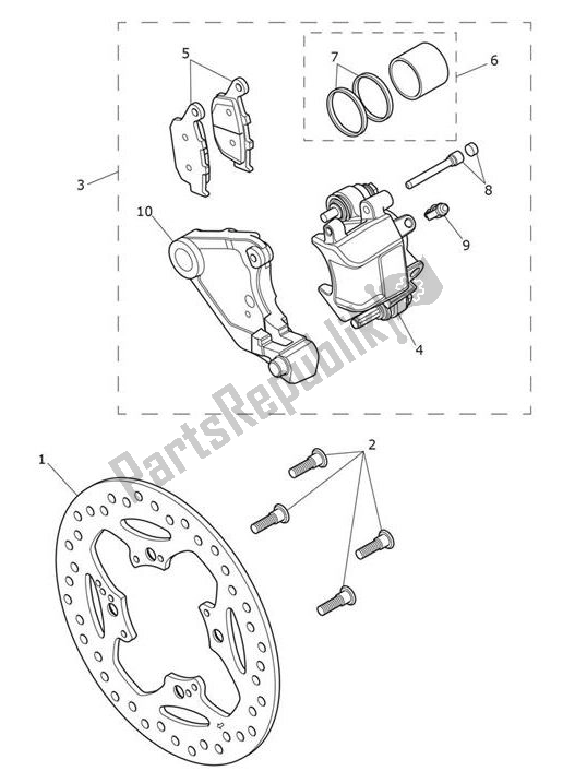 Toutes les pièces pour le Break Rear du Triumph Bobber Black 1200 2018 - 2021