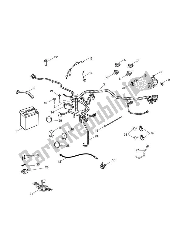 Todas las partes para Equipo Eléctrico de Triumph Bonneville T 100 EFI & Black 900 2017 - 2021