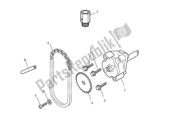 Todas as partes de Bomba De óleo do Triumph Tiger Sport From VIN 750470 1050 2021 - 2024