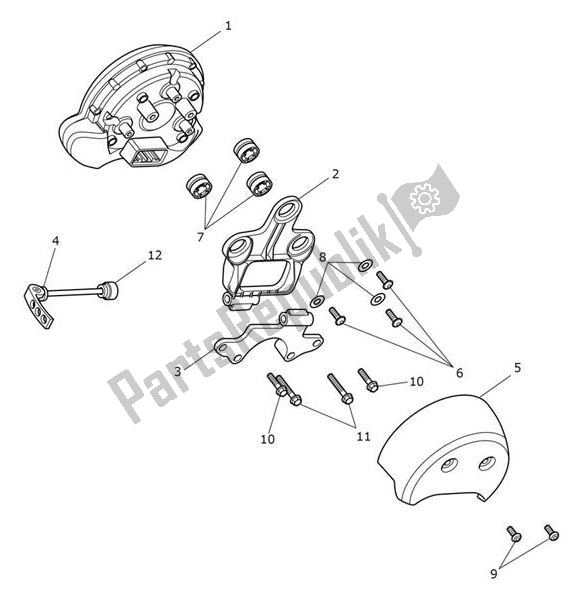 Todas as partes de Instrument do Triumph Bobber UP TO AC 1195 1200 2017 - 2018