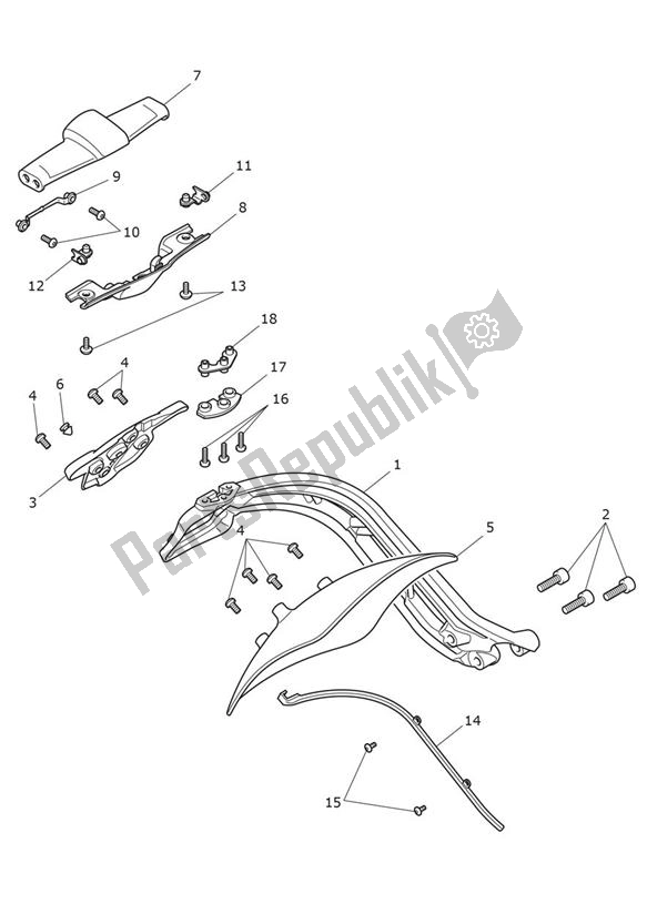 Toutes les pièces pour le Nummernschildträger du Triumph Rocket 3 R 2458 2020 - 2024