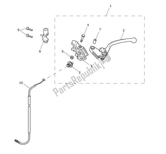 Tutte le parti per il Controllo Della Frizione del Triumph Tiger XCA From VIN 855532 1215 2018 - 2021