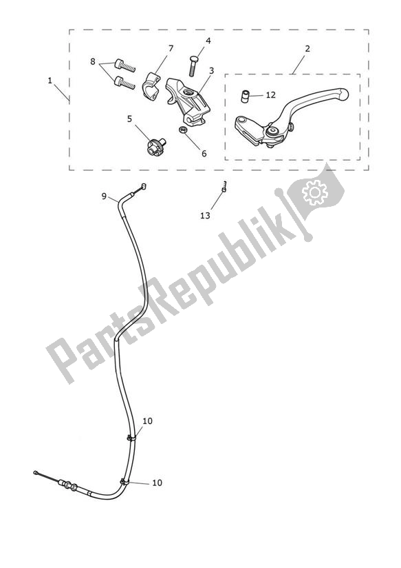 All parts for the Clutch Control - Speed Twin From Vin Ae2311 of the Triumph Speed Twin From VIN AE 2311 1200 2021 - 2024