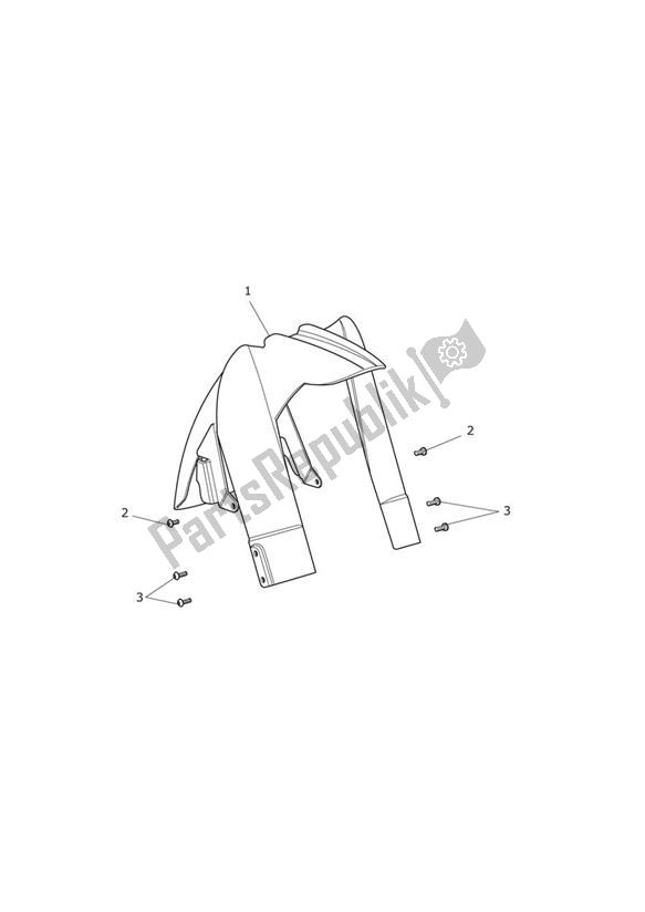All parts for the Mudguard Front of the Triumph Tiger 800 XC 2010 - 2020