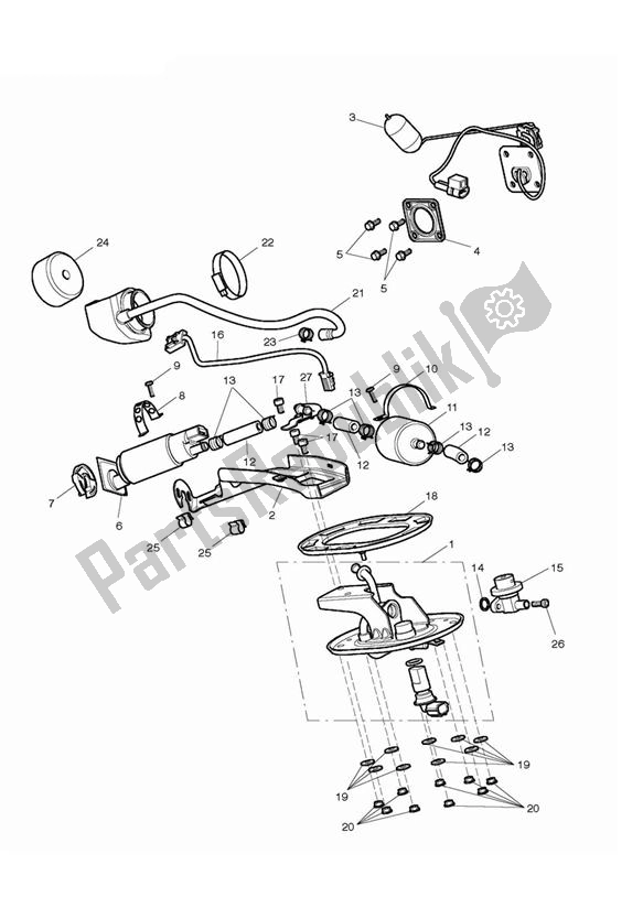 Tutte le parti per il Pompa Di Benzina del Triumph Thunderbird Night/storm 1699 2011 - 2017