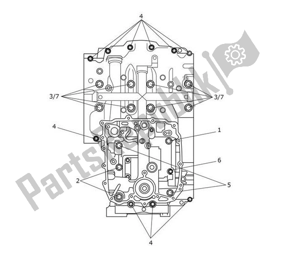 Wszystkie części do Crankcase Screws Triumph Scrambler 1200 XE UP TO AC 8498 2019 - 2021