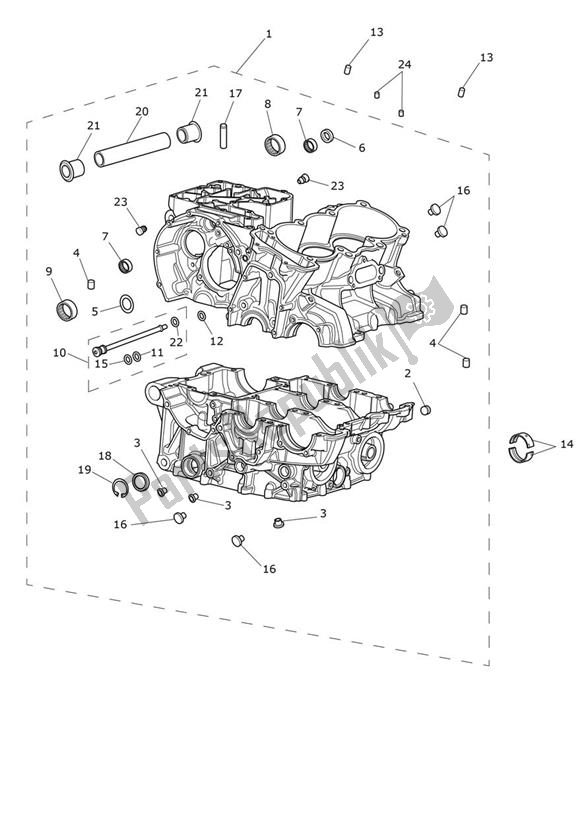 Tutte le parti per il Carter del Triumph Tiger 900 GT PRO UP TO BP 5372 888 2020 - 2021