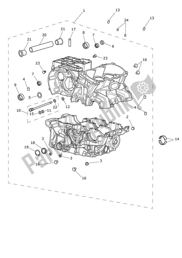 Todas las partes para Caja Del Cigüeñal de Triumph Tiger 900 Rally 888 2020 - 2024