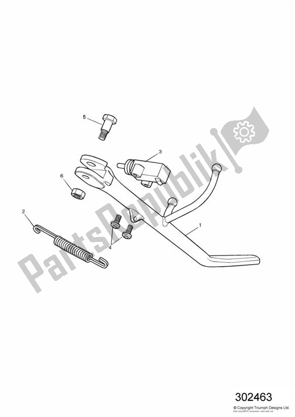 All parts for the Stands of the Triumph Speedmaster Carburator 865 2003 - 2007