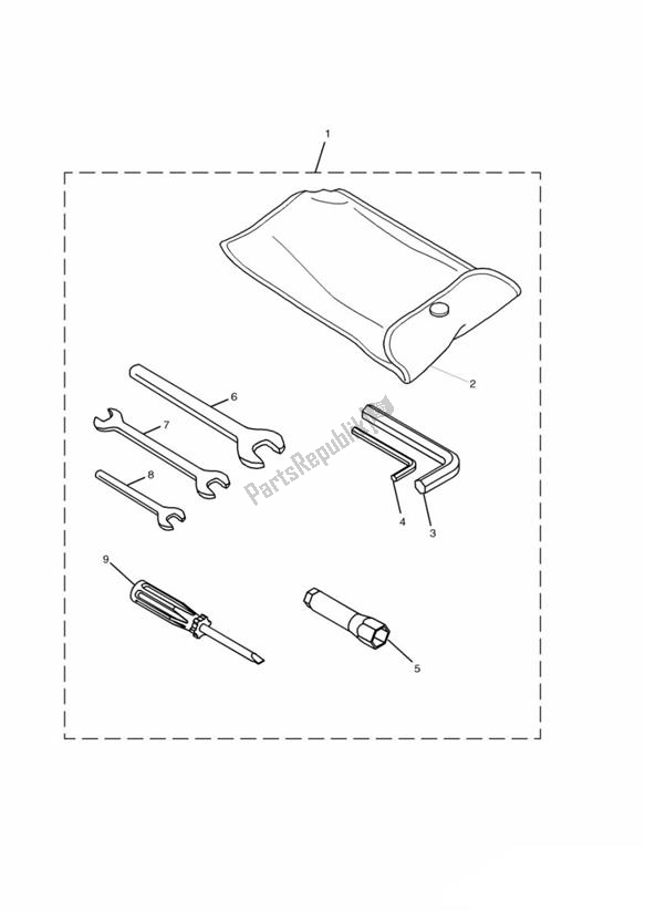 All parts for the Toolkit of the Triumph Thunderbird Sport 885 1997 - 2000