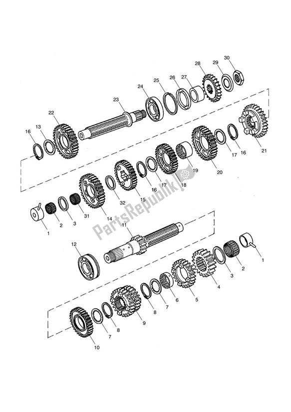 Wszystkie części do Ko? A Z? Bate Triumph Speed Triple 1050 UP TO VIN 333178 2005 - 2010