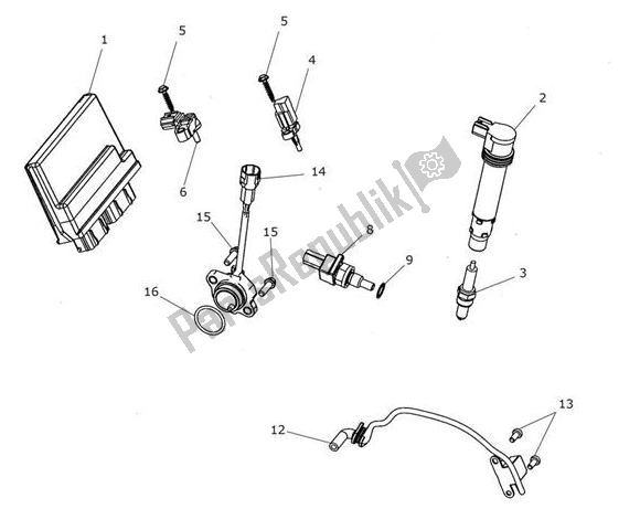 Wszystkie części do Engine Management Triumph Tiger 1200 XCA 1215 2018 - 2021