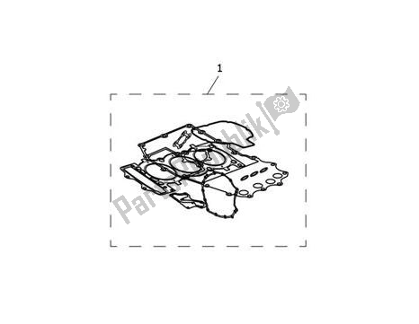 All parts for the Engine Gasket Kit Cylinderhead of the Triumph Tiger XCA From VIN 855532 1215 2018 - 2021