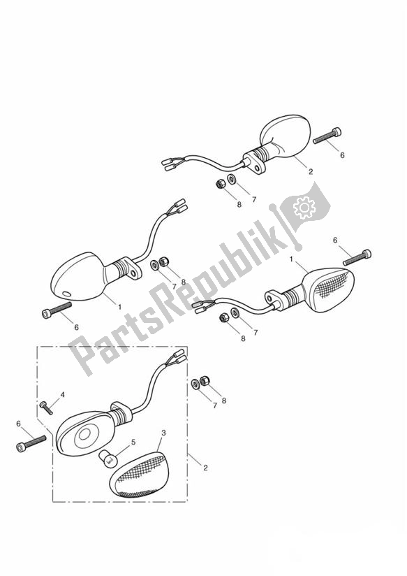 All parts for the Indicator of the Triumph Daytona 600 & 650 599 2003 - 2005