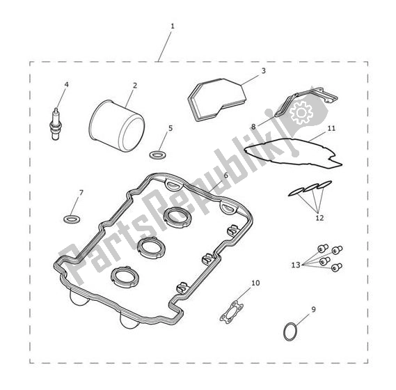 All parts for the Servicekit of the Triumph Speed Triple S From VIN 867685 1050 2018 - 2021