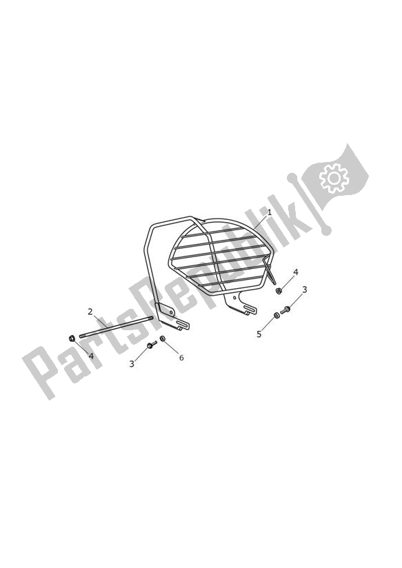 Tutte le parti per il Saree Guard del Triumph Daytona R From VIN 564948 675 2017 - 2018