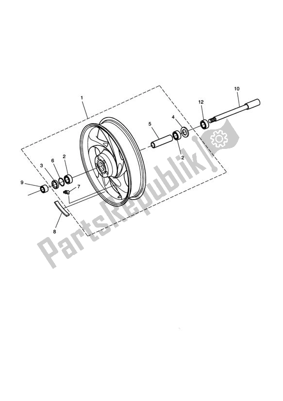 All parts for the Front Wheel Riii & Classic of the Triumph Rocket III Classic 2294 2006 - 2010