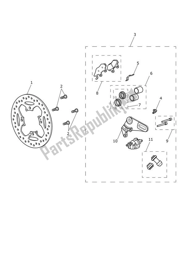 Toutes les pièces pour le Break Rear du Triumph Thruxton 1200 2016 - 2020