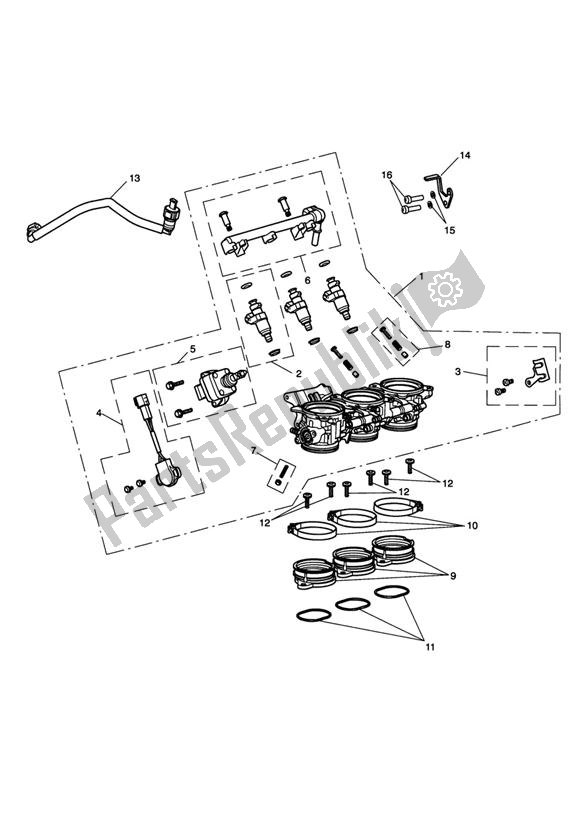 All parts for the Injection of the Triumph Daytona 675 UP TO VIN 381274 2006 - 2012