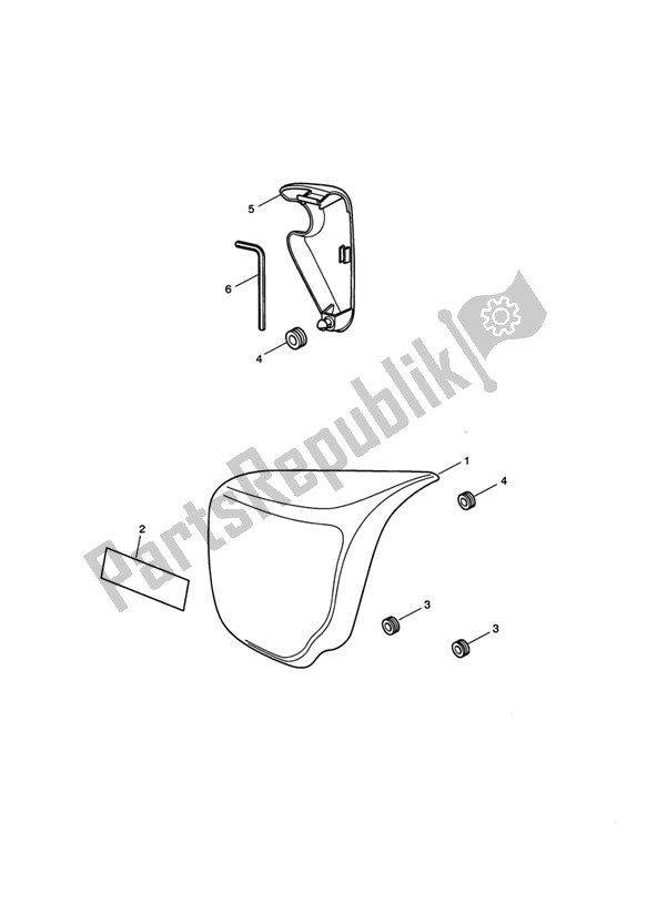 All parts for the Fairing Laterally of the Triumph Speedmaster EFI From VIN 469050 865 2008 - 2017
